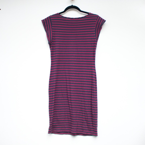 French Connection | Striped Midi T-Shirt Dress - Picture 5 of 5